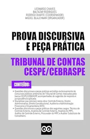 Tribunais de Contas – Banca CESPE CEBRASPE – Questões Discursivas e Peças Práticas de Concursos Públicos – 2025: Questões de provas discursivas de concursos … públicos anteriores com resposta e gabarito – RODRIGO DUARTE