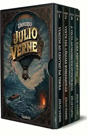 Universo Júlio Verne – 4 Livros – Ficção Científica Clássica Explicada – As Obras Essenciais com Análise e Contexto: Os Melhores Livros de Júlio Verne com Guia de Leitura – Júlio Verne
